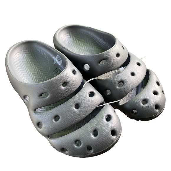 Keen Men's 9 Yogui Arts Clog Slip On Sandal Magnet Black Mules Chunky Comfy NEW